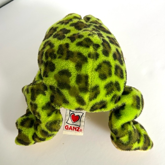Ganz Webkinz 8” Bullfrog Green Black Plush Stuffed Animal Toy No Code - Picture 5 of 5